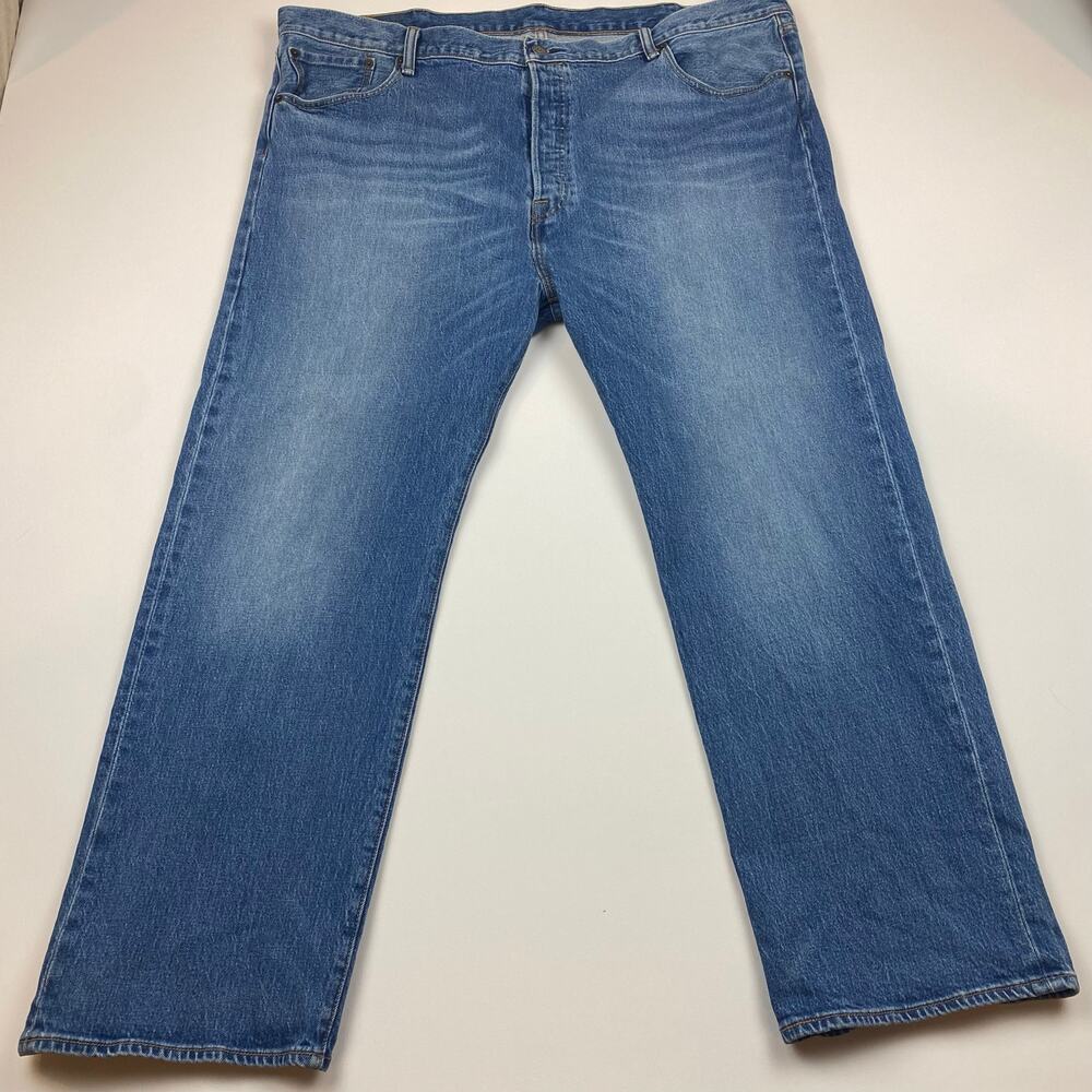 Vintage 501 Button Fly Levi’s Denim Jeans Made in Mexico 46 x 30 Medium Wash